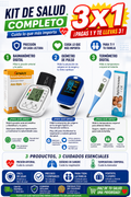 Kit de salud  3X1 Presión arterial - Oxígeno en sangre -  Temperatura corporal ⭐⭐⭐⭐✩ 860 Reseñas de clientes satisfechos