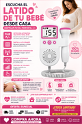Doppler Fetal Portátil ⭐⭐⭐⭐✩ 990 Reseñas de clientes satisfechos