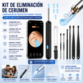 Kit Limpiador de Oídos Espiral con Cámara Endoscopio – Quita Cerilla Blanco/Negro ⭐⭐⭐⭐✩ 450